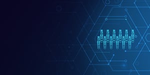 NuScale Power Module icons over blue gradient.