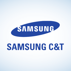 Samsung logo.