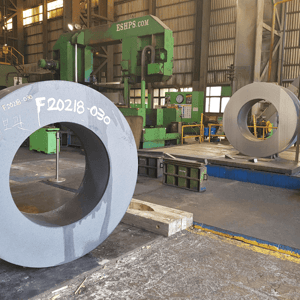 Machinery in industrial setting.