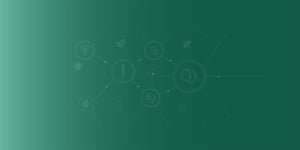 The NuScale Power Module, safety, and sustainability icons over a green gradient background.